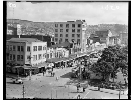 View of new McKenzies building. Negatives of the Evening Post newspaper. Ref: 114/141/13-G. Alexander Turnbull Library, Wellington, New Zealand. http://natlib.govt.nz/records/22336701