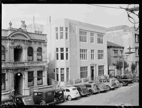 The New Zealand Chinese Association building. Negatives of the Evening Post newspaper. Ref: 114/195/12-G. Alexander Turnbull Library, Wellington, New Zealand. http://natlib.govt.nz/records/22901000