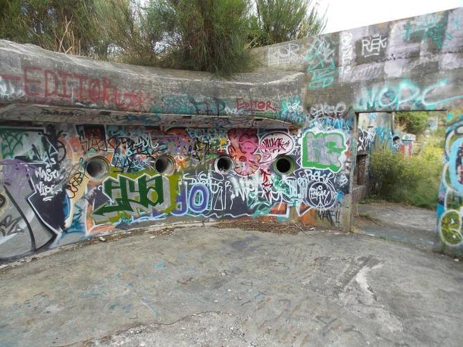 Gun emplacements. Image: WCC, 2014