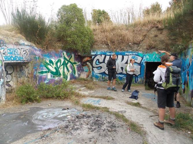 Gun emplacements and magazines. Image: WCC, 2014