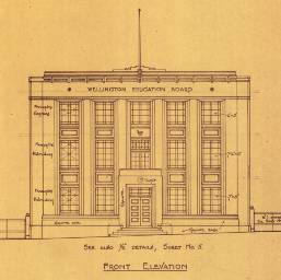Detail of the front elevation (WC Archives B18846)