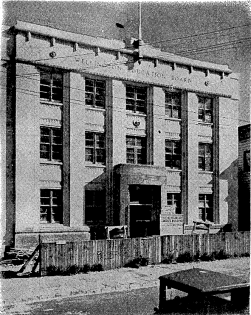 The building in April 1940, approaching completion.