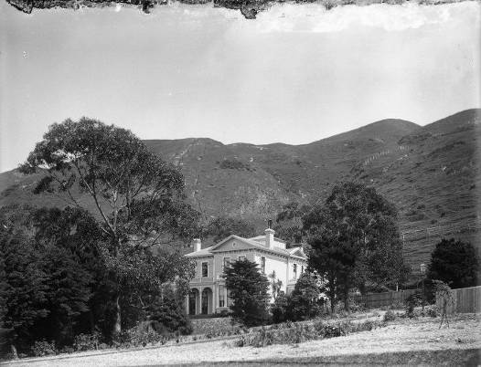 The house called Pendennis in Grant Road, Thorndon, Wellington. Wright, Henry Charles Clarke, 1844-1936 :Negatives. Ref: 1/1-020597-G. Alexander Turnbull Library, Wellington, New Zealand. http://natlib.govt.nz/records/22756052