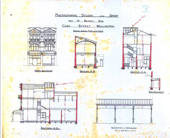 1900	145-147 Cuba Street, photographic studio and shop (WCC Archives reference 00053:63:3926) 