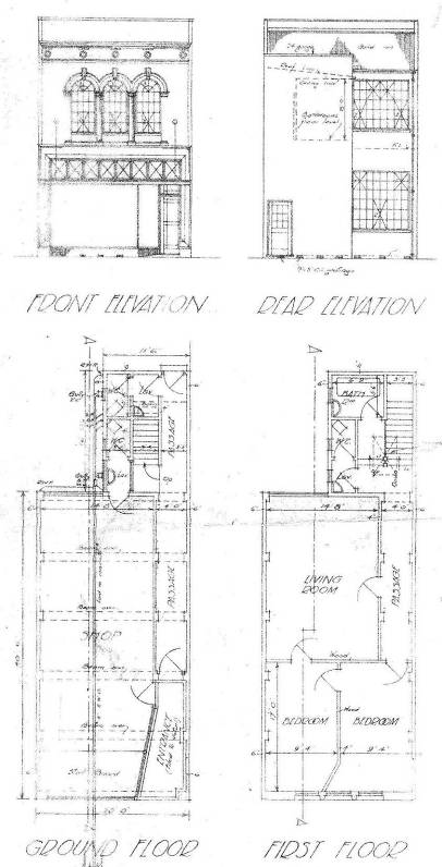 Detail from the original plans (WC Archives, 00053:212:11720)