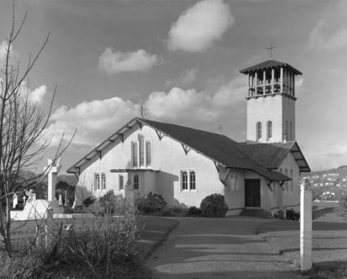 St Mary's Church, Karori. Winder, Duncan, 1919-1970 :Architectural photographs. Ref: DW-0179-F. Alexander Turnbull Library, Wellington, New Zealand. http://natlib.govt.nz/records/22757046