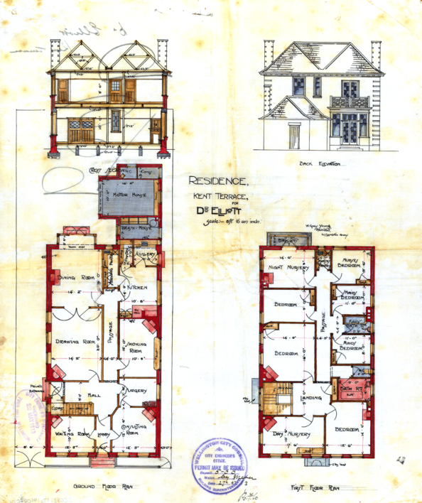 Original plans, 1913 (WCC Archives File: 00053:174:9609)