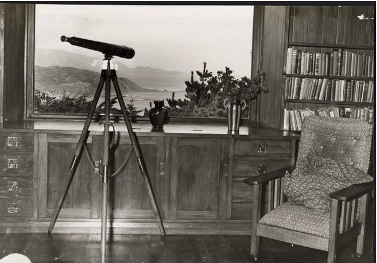 Study, Sir Frederic Truby King's house, Melrose, Wellington. Evening post (Newspaper. 1865-2002) :Photographic negatives and prints of the Evening Post newspaper. Ref: PAColl-6301-87. Alexander Turnbull Library, Wellington, New Zealand. http://natlib.govt.nz/records/23056283