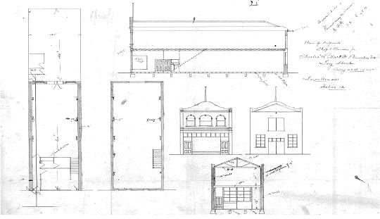Original plans for 13 Tory Street (WC Archive 00053:119:6594)