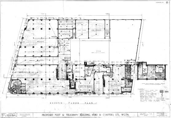 Ground floor, detail from the 1937 plans (WC Archives 00044:14:187)
