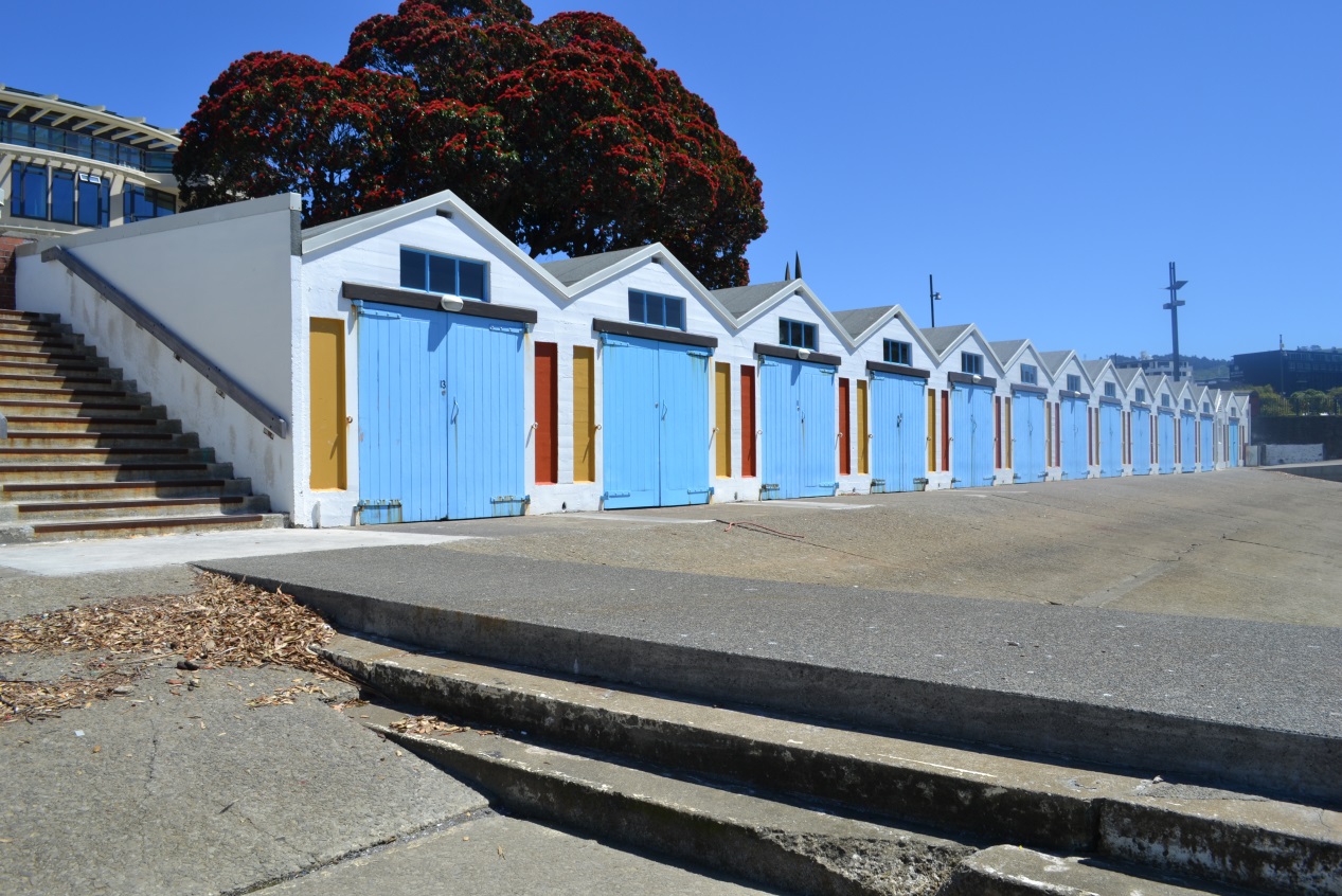 Boat Sheds 2 - 13 (Image:  WCC - Charles Collins, 2015)