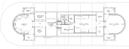 Alteration plan for Downstage, 1973. (WCC Archives reference 00058:873:C38816)